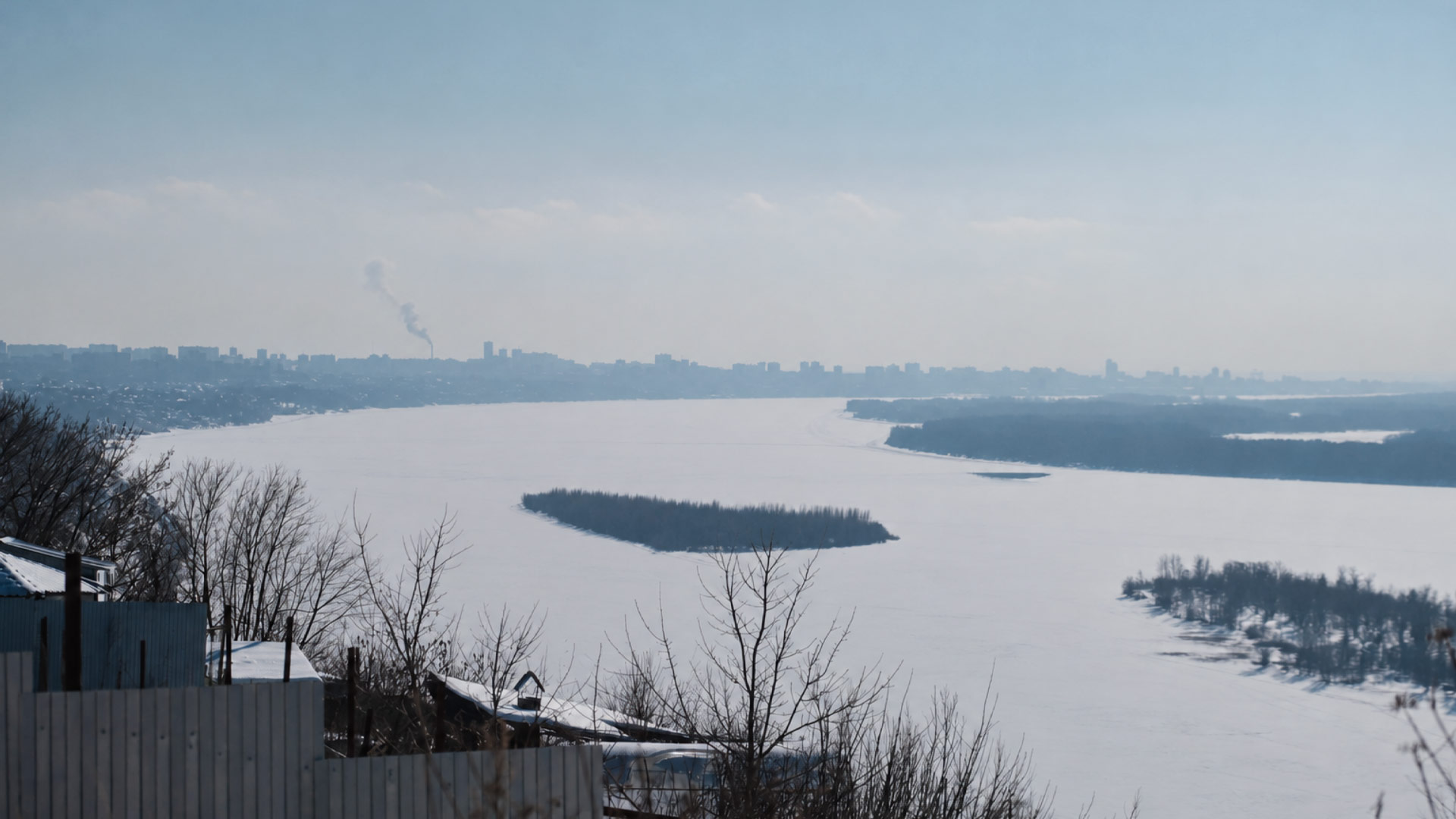 Панорама Самары и Волги